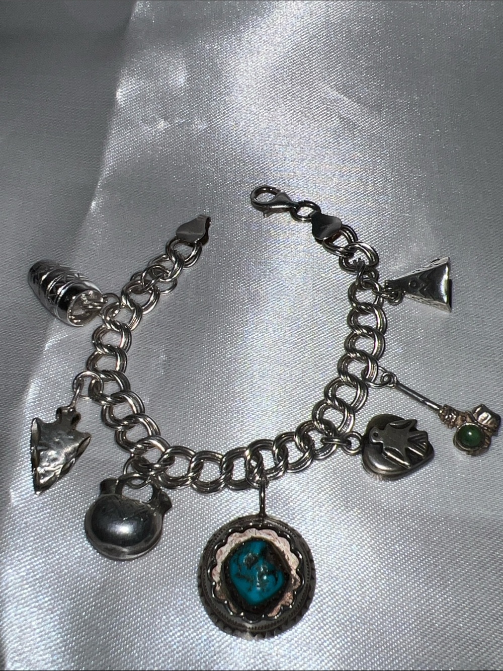 Western  charms on a bracelet